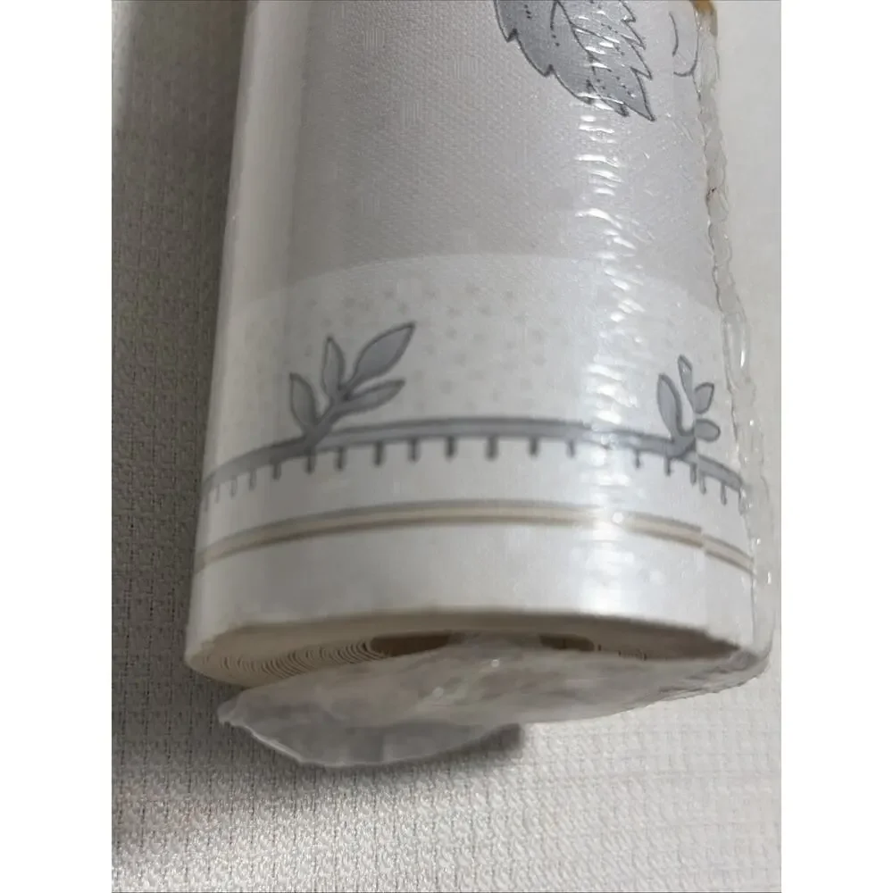 Vintage Floral Wallpaper 7” Border ME243B Lot 5 TYLR Muted New Old Stock 90s